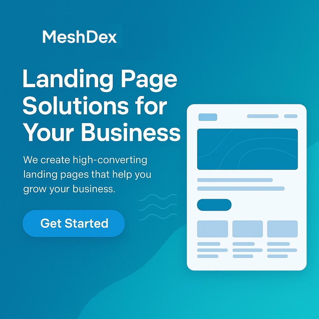 MeshDex Landing Page Development Solutions