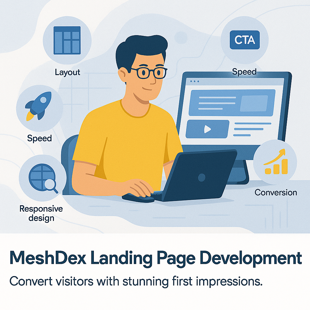 MeshDex Landing Page Development Solutions